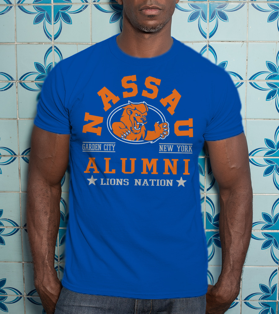 Nassau Garden City New York Alumni Lions Nation T-Shirt