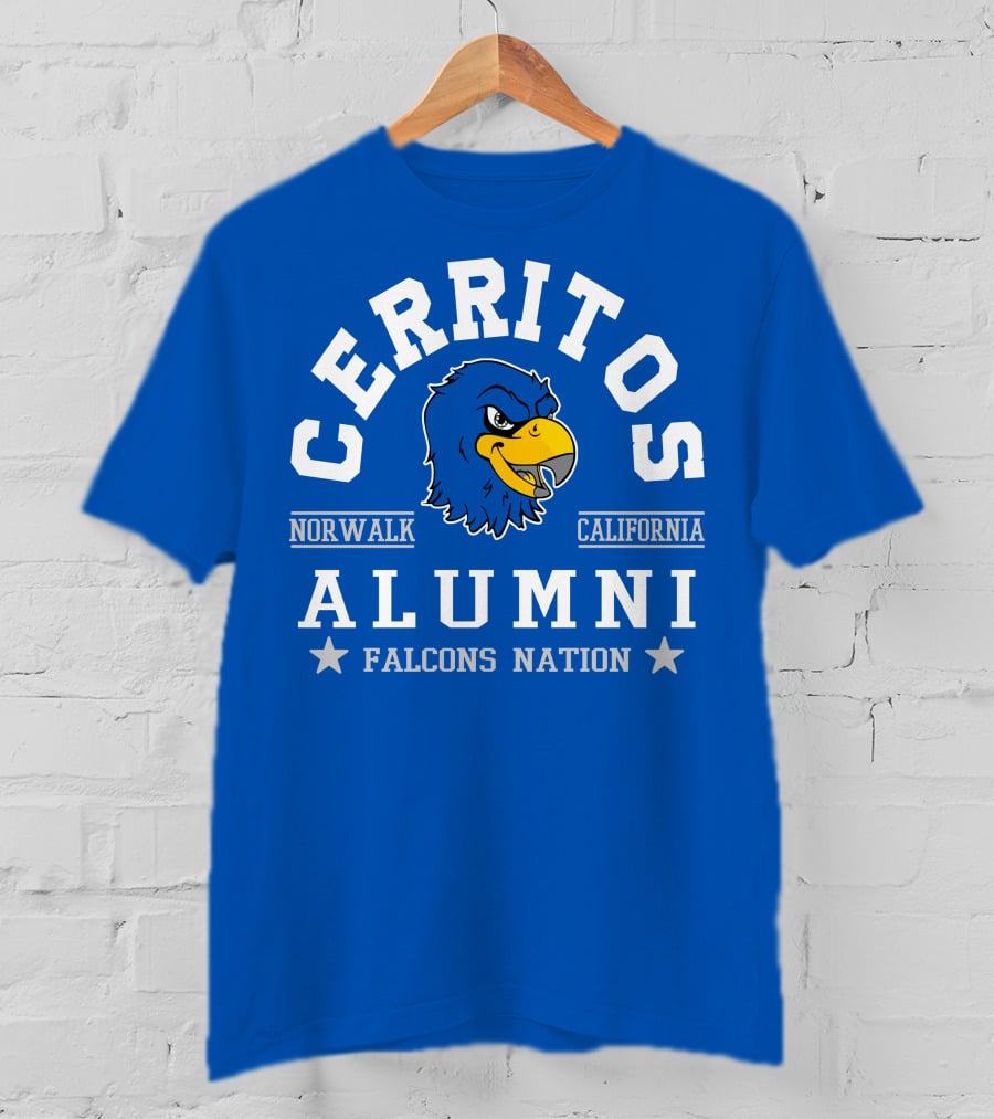 Cerritos Norwalk California Alumni Falcons Nation T-Shirt