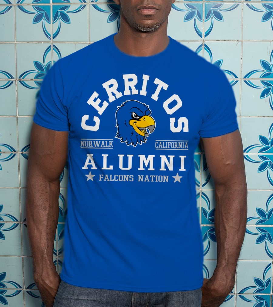 Cerritos Norwalk California Alumni Falcons Nation T-Shirt