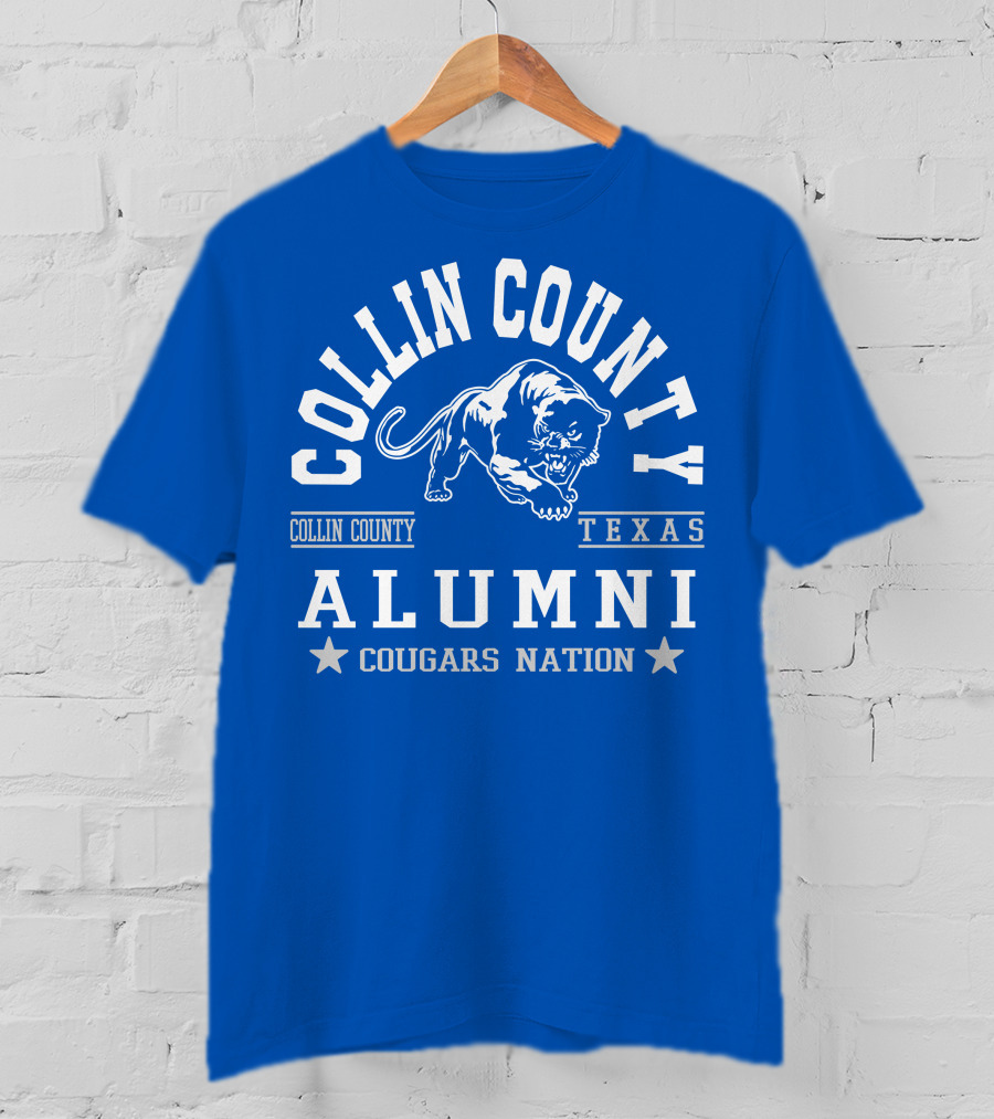 Collin County Texas Alumni Cougars Nation T-Shirt