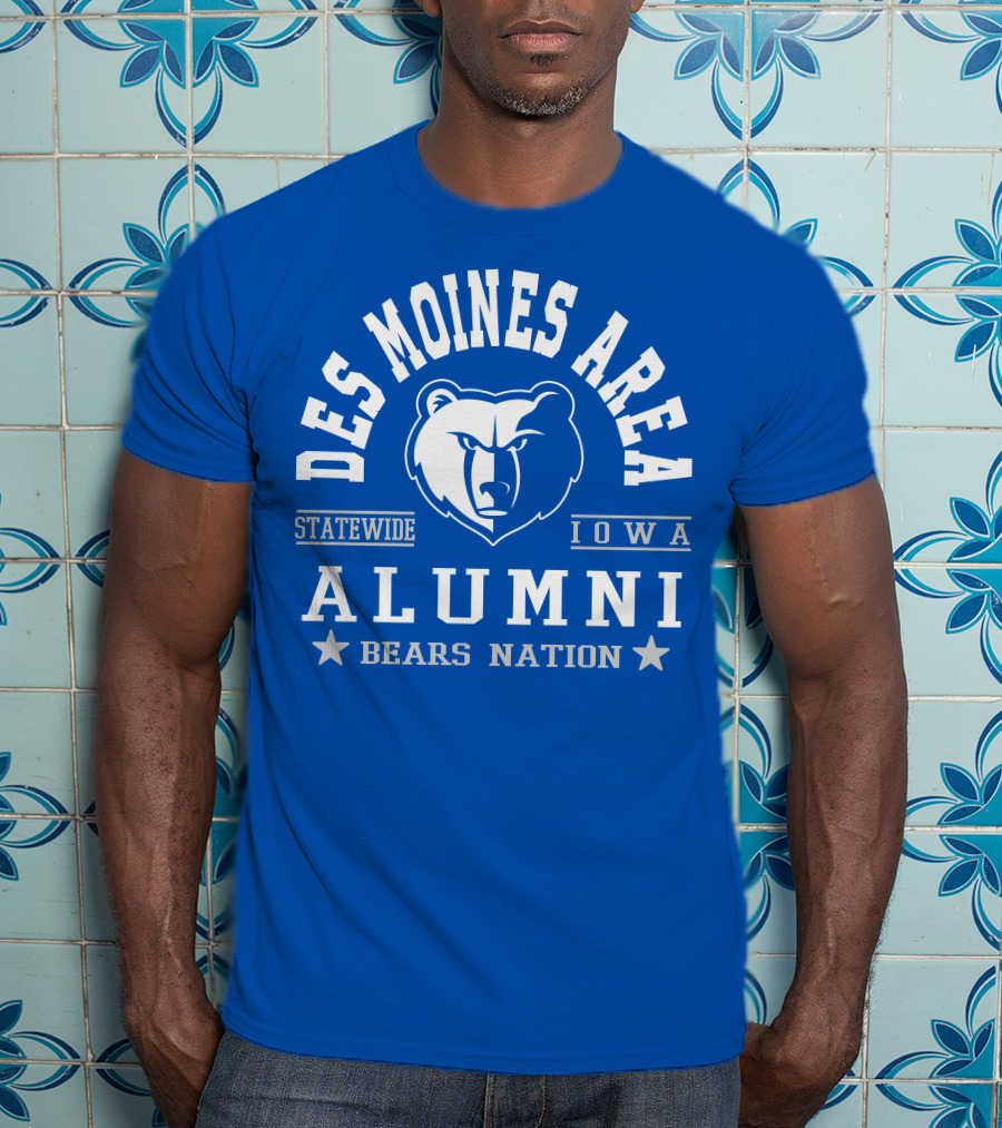Des Moines Area Statewide Iowa Alumni Bears Nation T-Shirt
