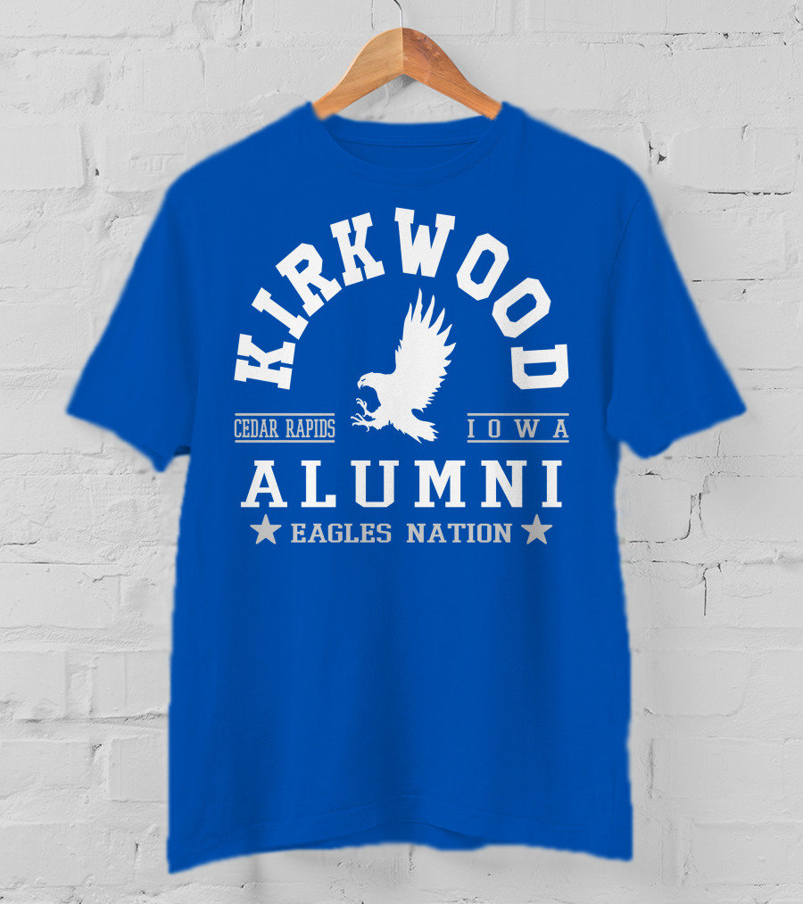 Kirkwood Cedar Rapids Iowa Alumni Eagles Nation T-Shirt