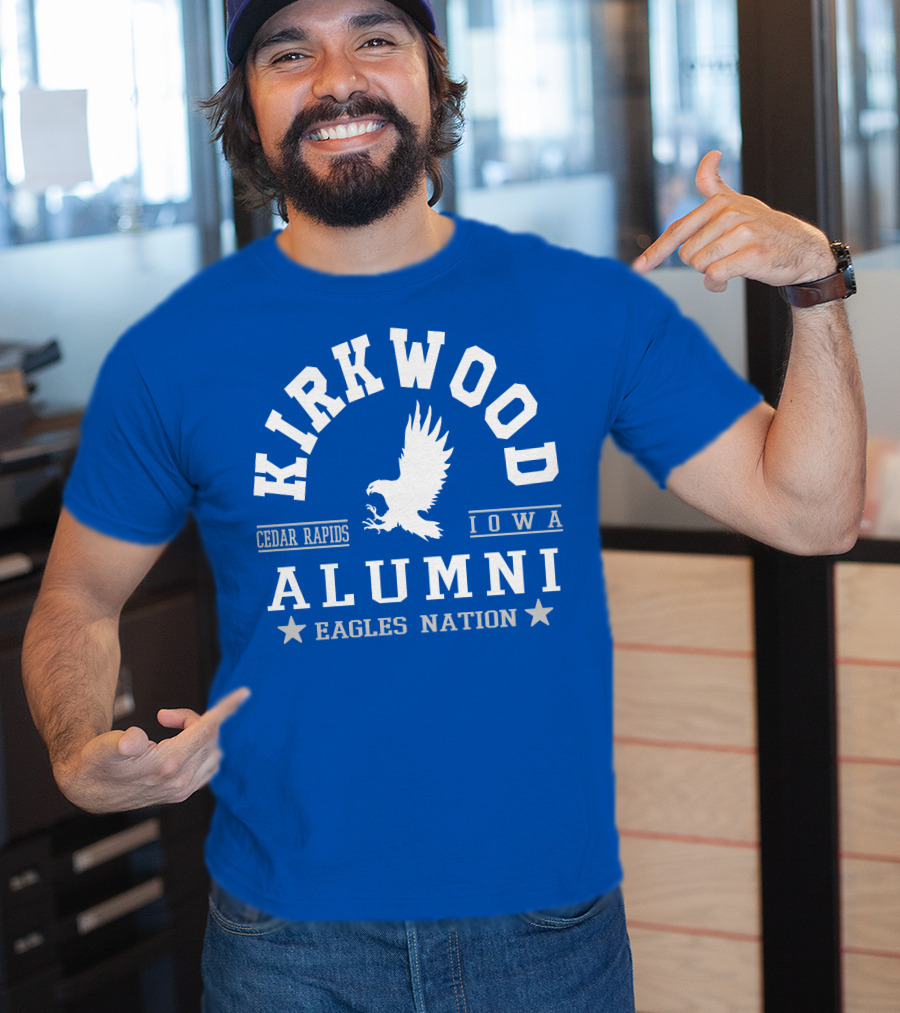 Kirkwood Cedar Rapids Iowa Alumni Eagles Nation T-Shirt