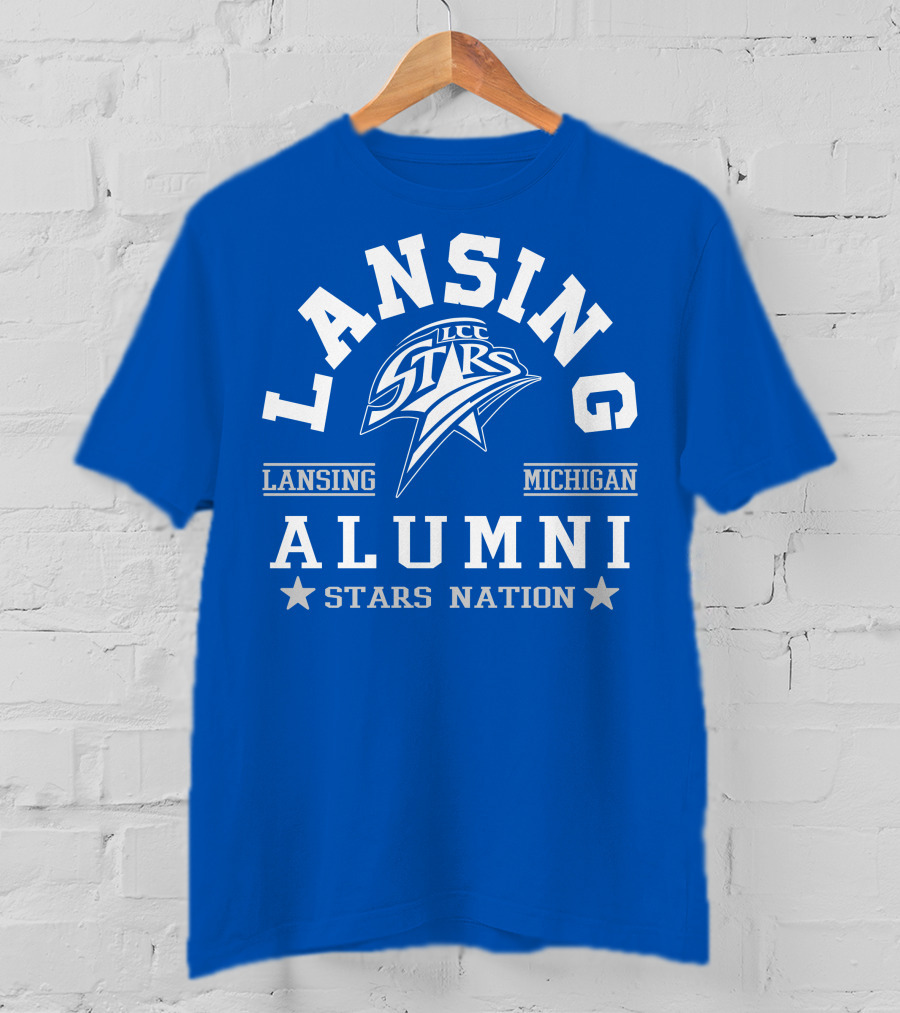 Lansing Michigan LCC Stars Alumni Stars Nation T-Shirt