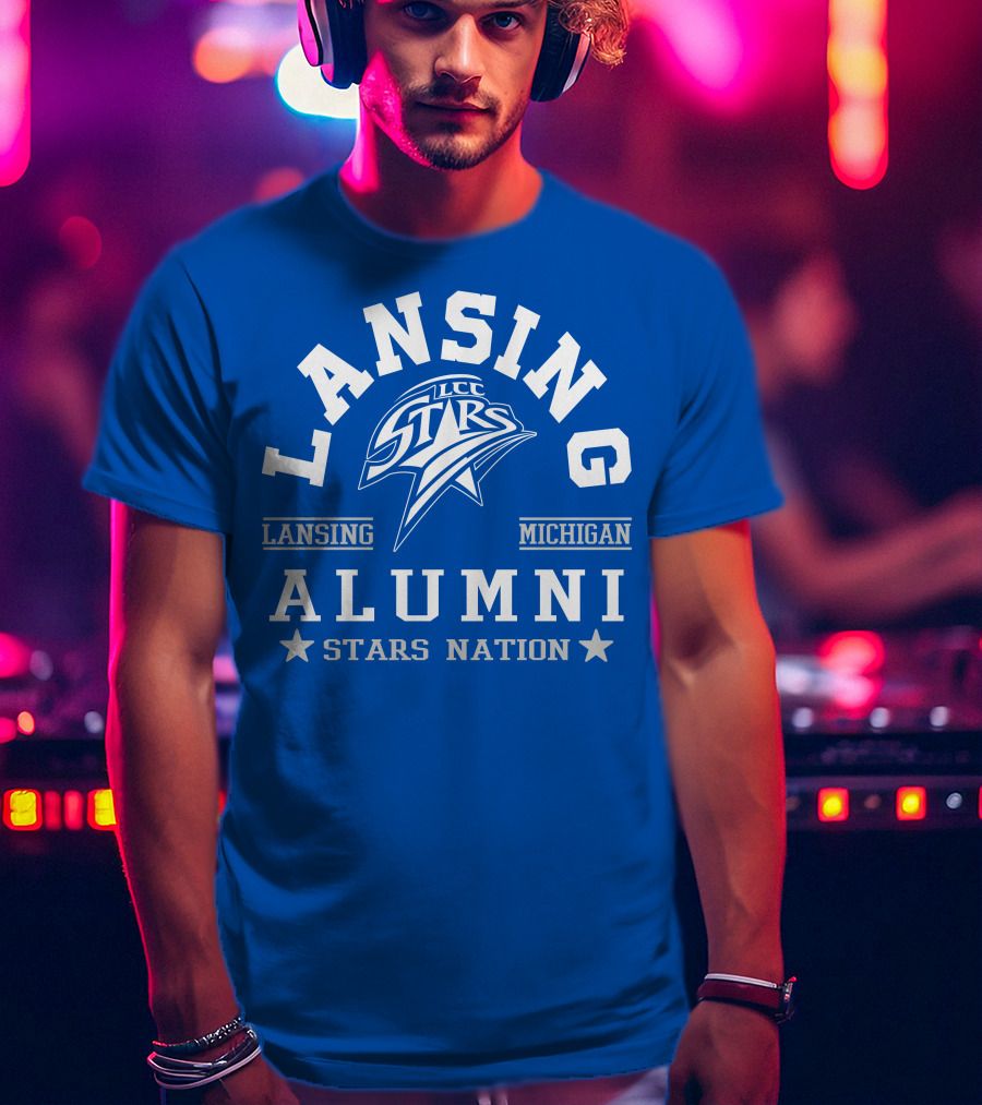 Lansing Michigan LCC Stars Alumni Stars Nation T-Shirt