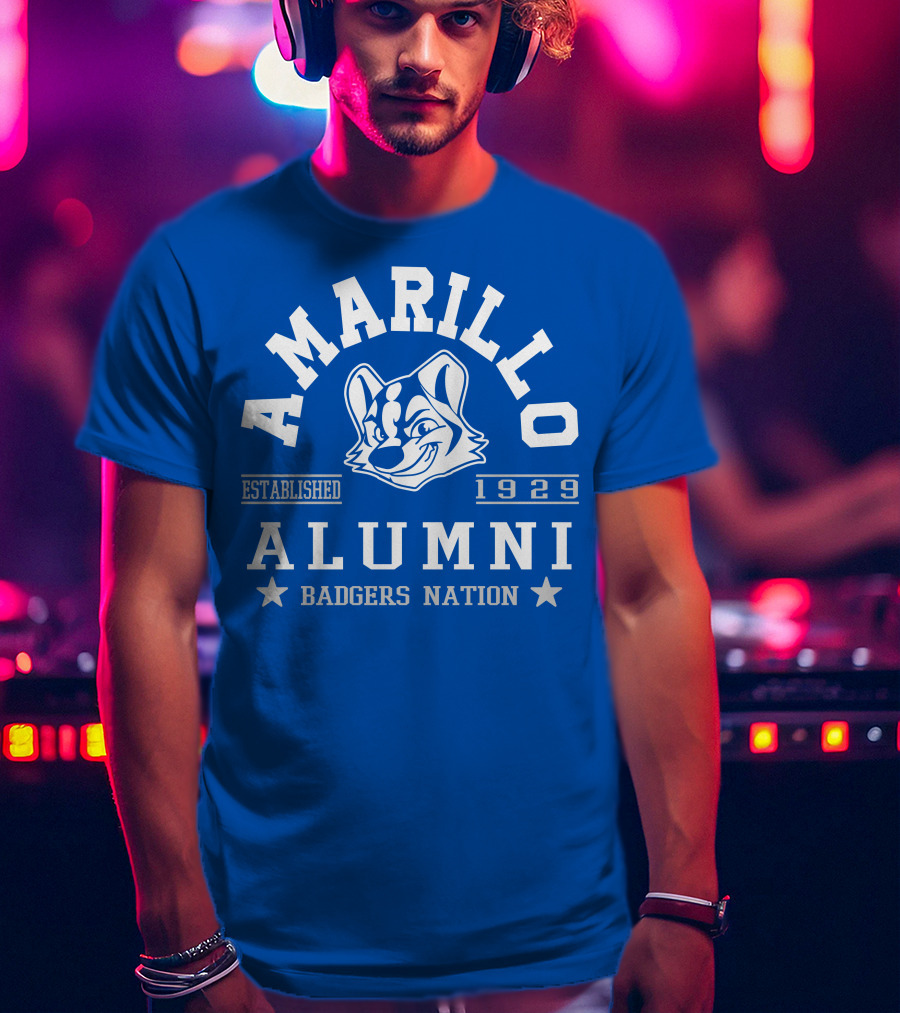 Amarillo Alumni Badgers Nation Established 1929 T-Shirt