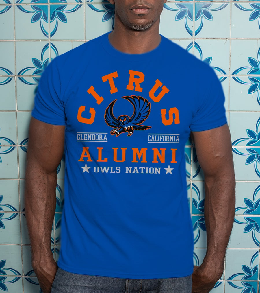 Citrus Alumni Owls Nation Glendora California T-Shirt