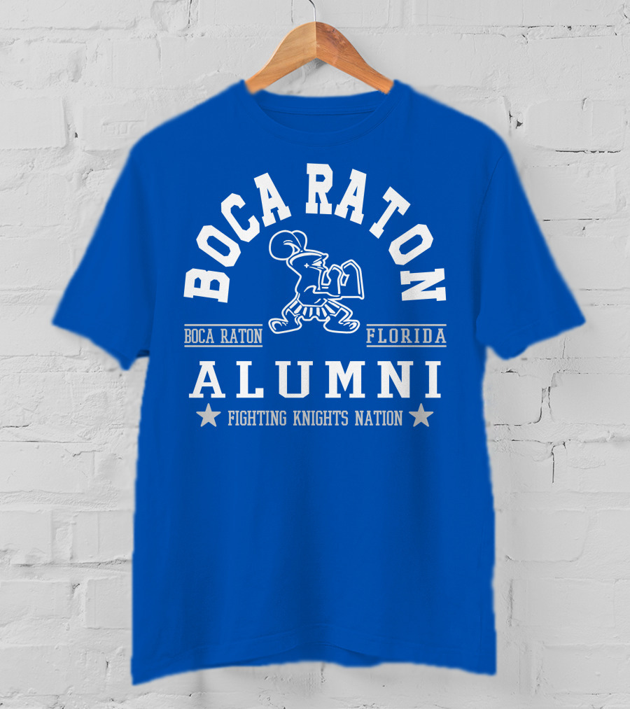 Boca Raton Florida Alumni Fighting Knights Nation T-Shirt