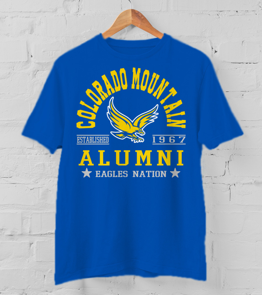 Colorado Mountain Established 1967 Alumni Eagles Nation T-Shirt