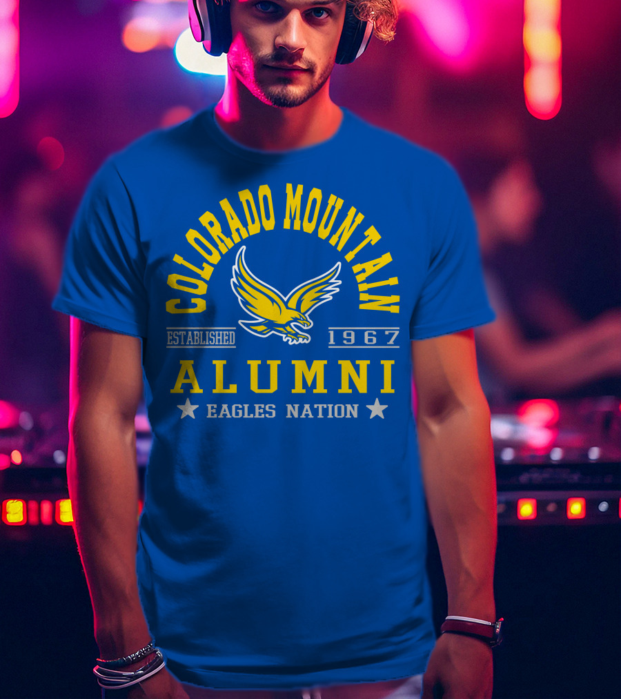 Colorado Mountain Established 1967 Alumni Eagles Nation T-Shirt