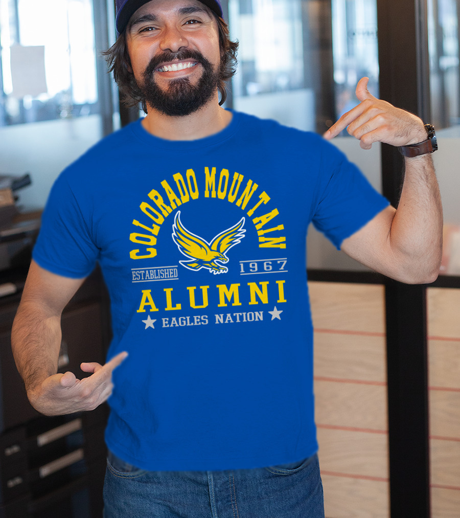 Colorado Mountain Established 1967 Alumni Eagles Nation T-Shirt
