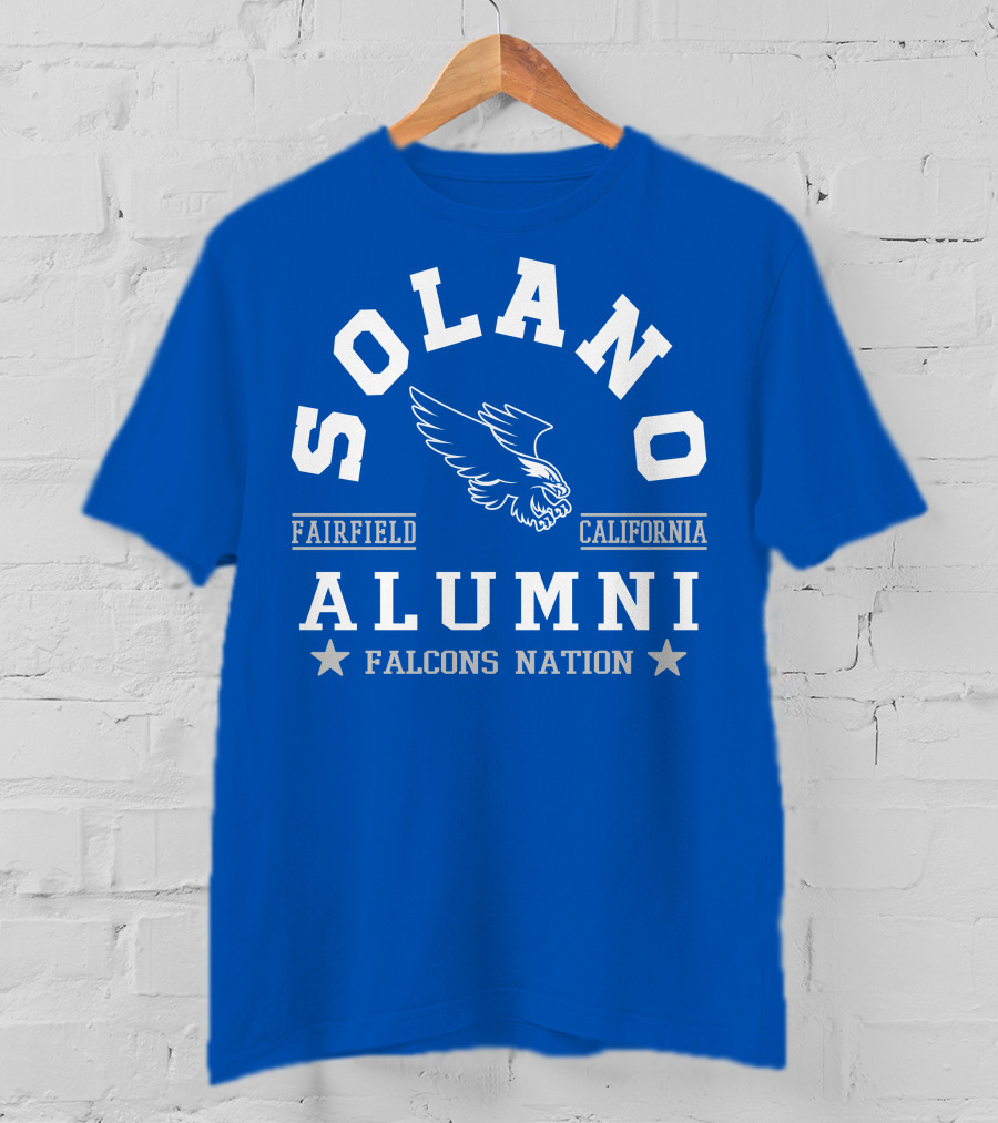 Solano Alumni Fairfield California Falcons Nation T-Shirt