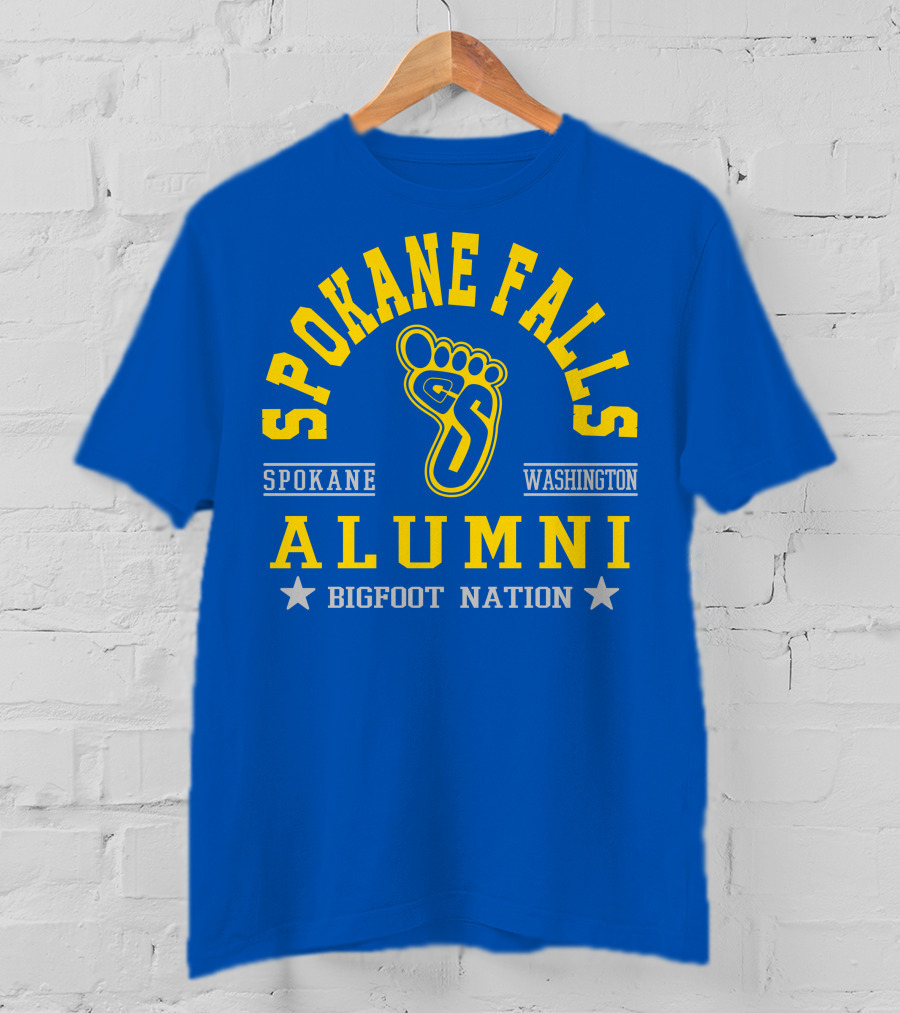 Spokane Falls Alumni Bigfoot Nation Spokane Washington T-Shirt