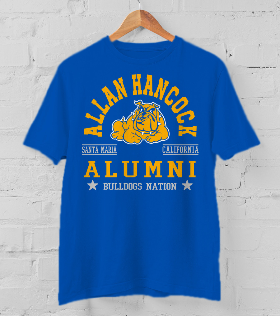Allan Hancock Santa Maria California Alumni Bulldogs Nation T-Shirt