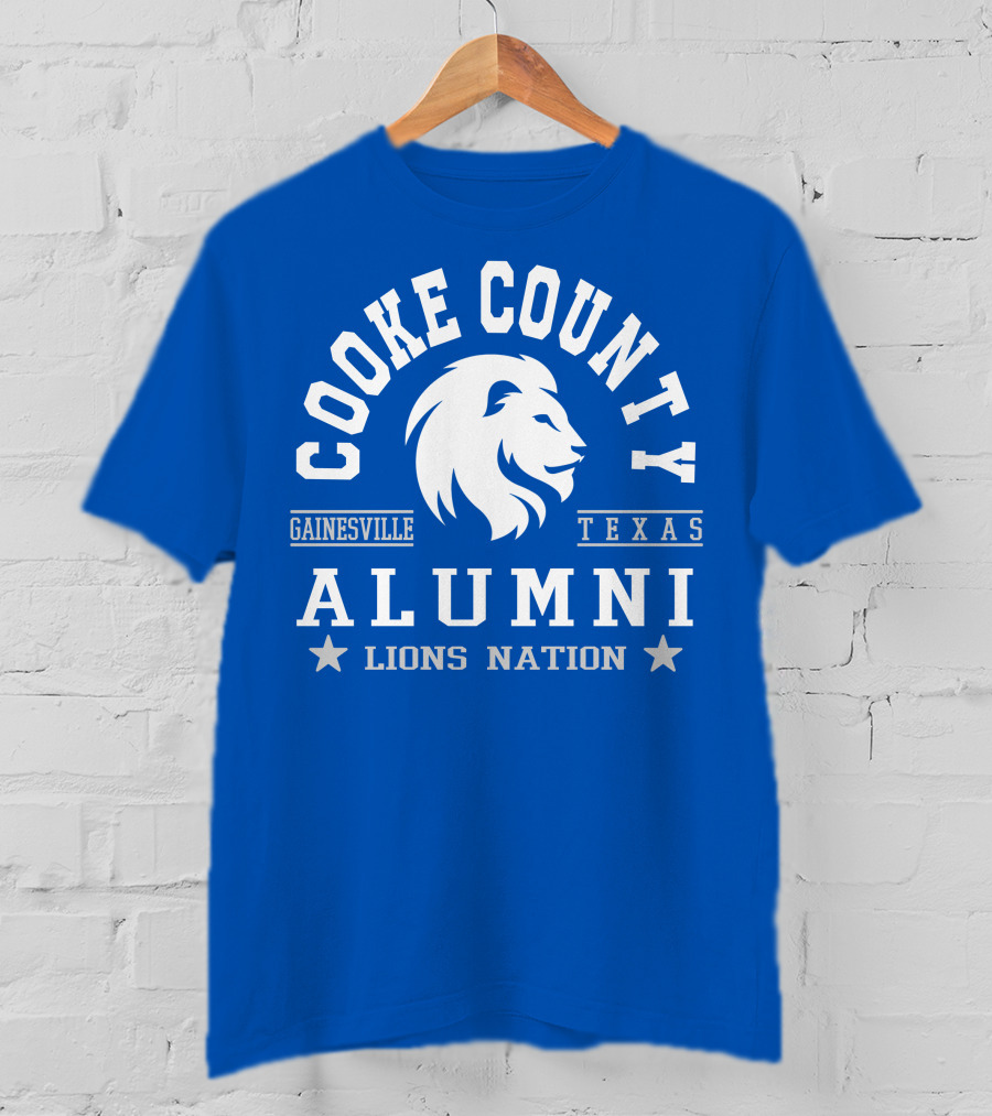 Cooke County College Alumni Gainesville Texas Lions Nation T-Shirt