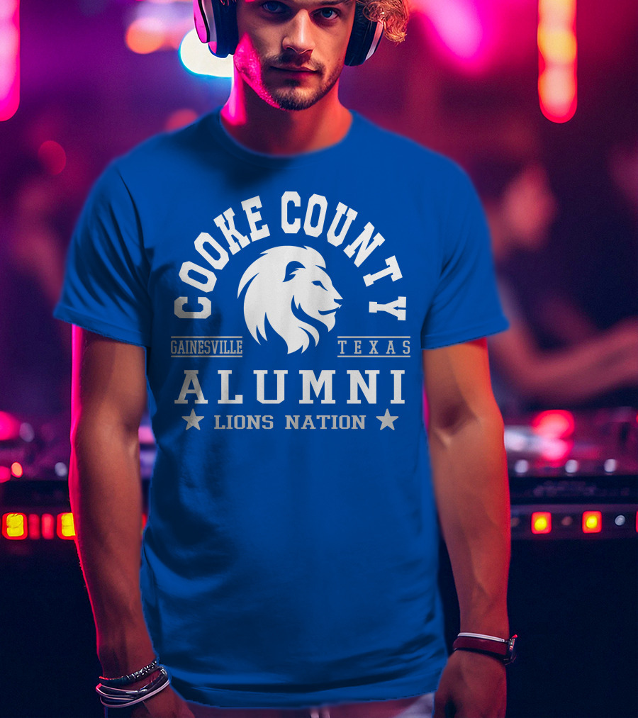 Cooke County College Alumni Gainesville Texas Lions Nation T-Shirt