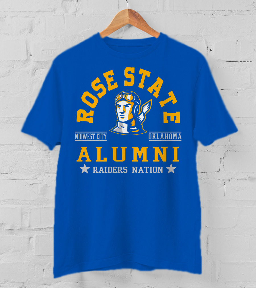 Rose State Alumni Midwest City Oklahoma Raiders Nation T-Shirt