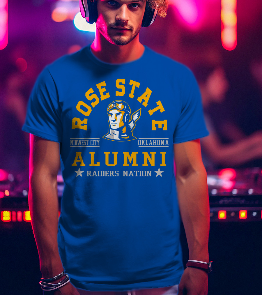 Rose State Alumni Midwest City Oklahoma Raiders Nation T-Shirt