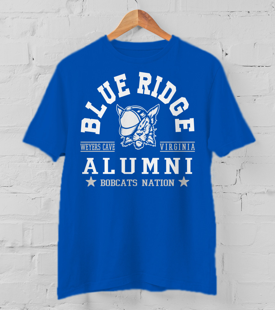 Blue Ridge Alumni Weyers Cave Virginia Bobcats Nation T-Shirt