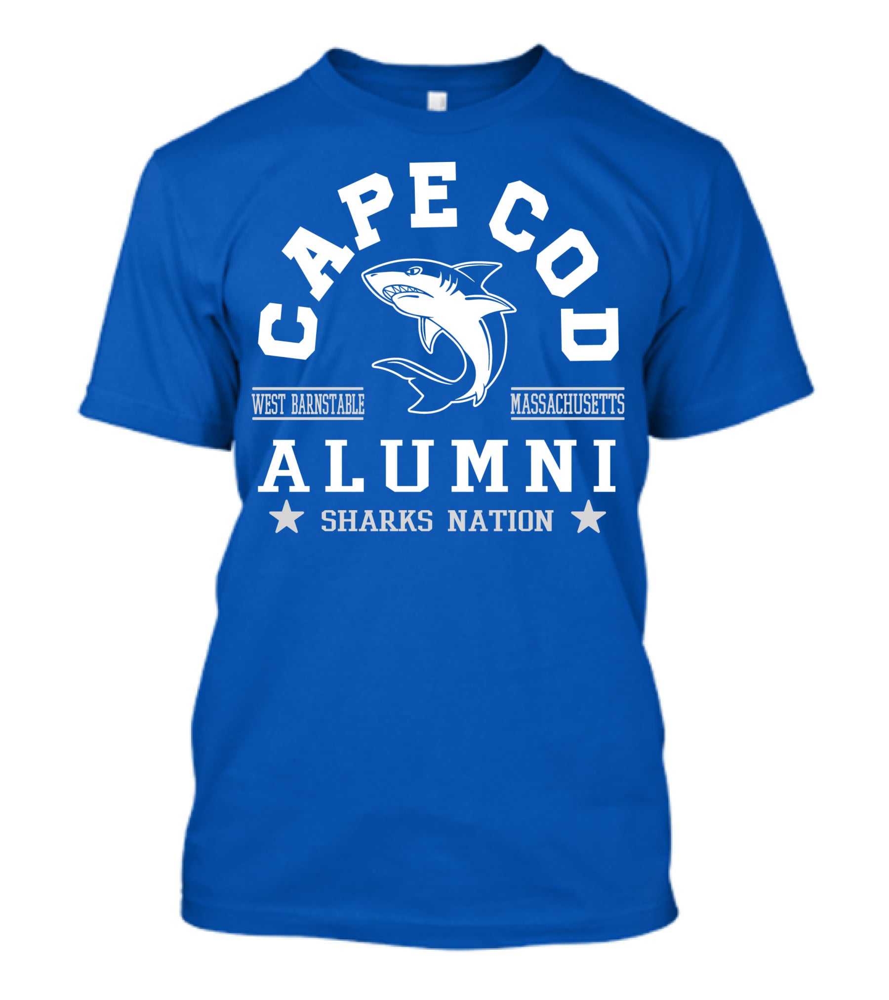 Cape Cod Alumni Sharks Nation West Barnstable Massachusetts T-Shirt