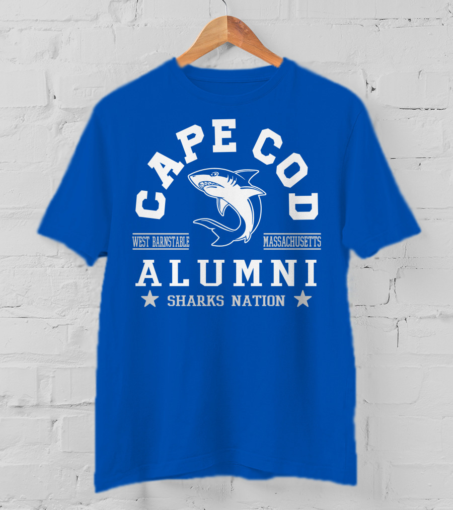 Cape Cod Alumni Sharks Nation West Barnstable Massachusetts T-Shirt