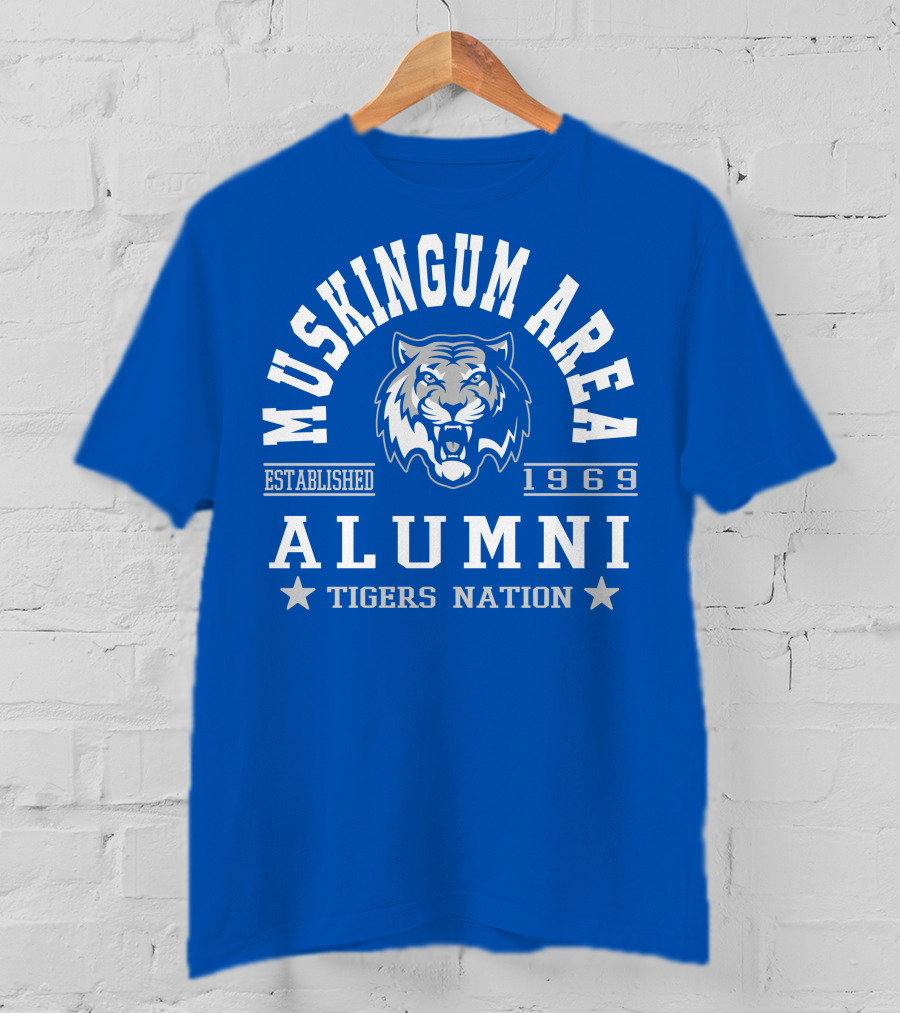 Muskingum Area Alumni Tigers Nation Established 1969 T-Shirt