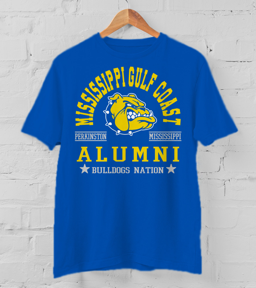 Mississippi Gulf Coast Alumni Bulldogs Nation Perkinston Mississippi T-Shirt
