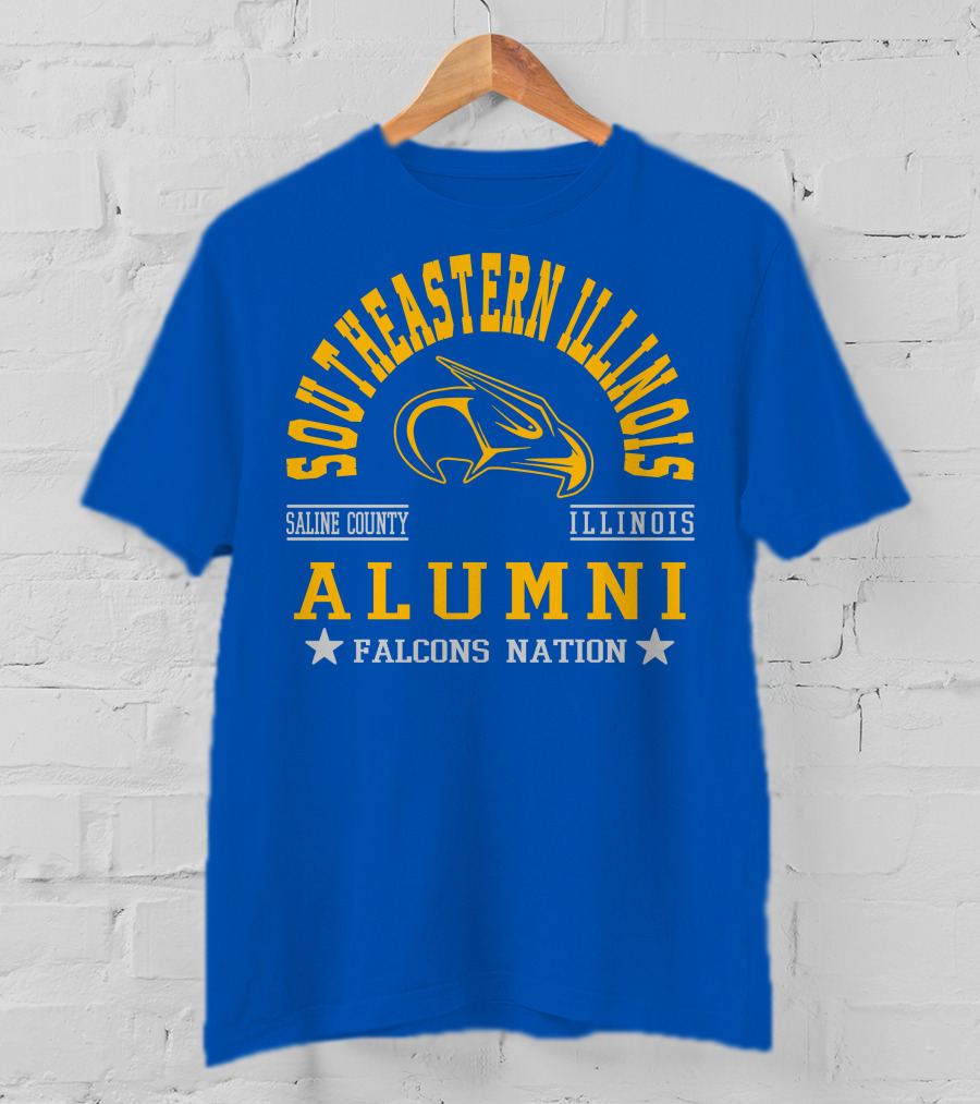 Southeastern Illinois Alumni Falcons Nation Saline County Illinois T-Shirt