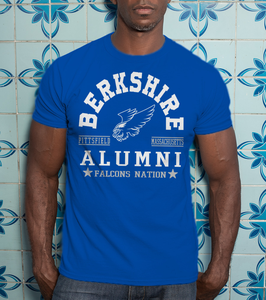 Berkshire Pittsfield Massachusetts Alumni Falcons Nation T-Shirt