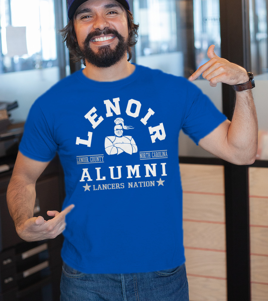 Lenoir County North Carolina Alumni Lancers Nation T-Shirt