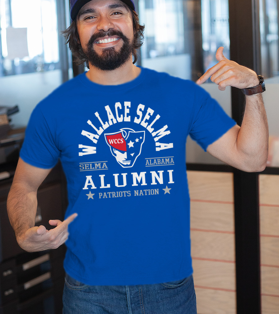 Wallace Selma Alabama Alumni Patriots Nation WCCS T-Shirt