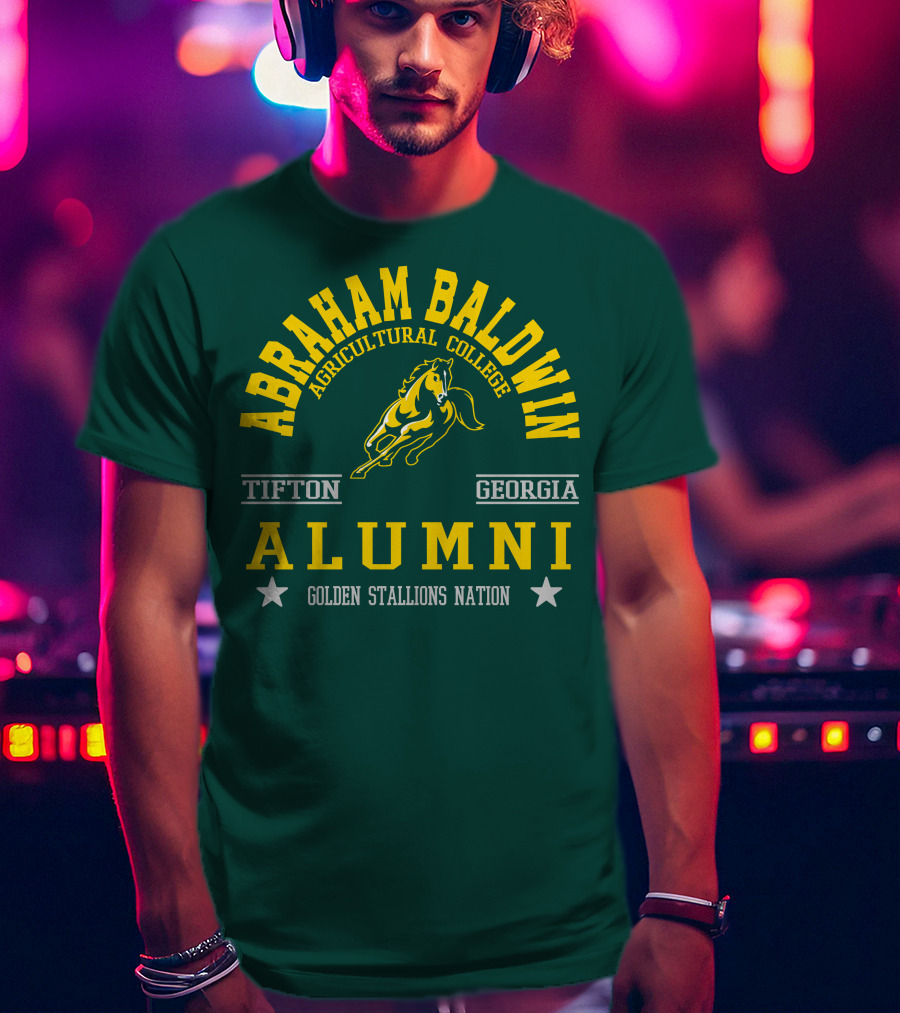 Abraham Baldwin Agricultural College Tifton Georgia Alumni Golden Stallions Nation T-Shirt