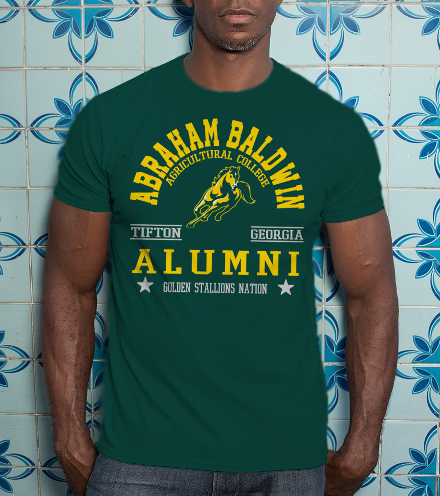 Abraham Baldwin Agricultural College Tifton Georgia Alumni Golden Stallions Nation T-Shirt