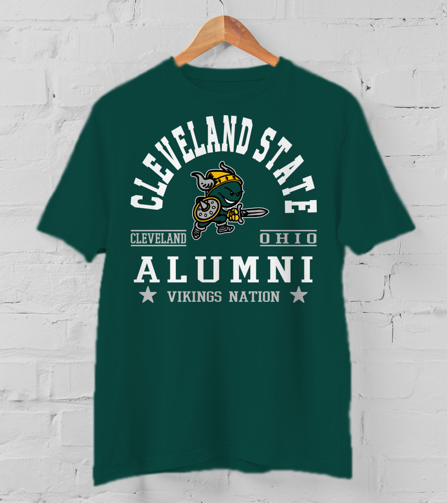 Cleveland State University Ohio Alumni Vikings Nation T-Shirt
