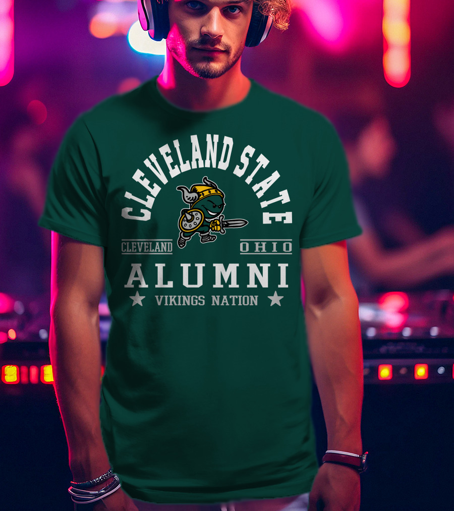 Cleveland State University Ohio Alumni Vikings Nation T-Shirt