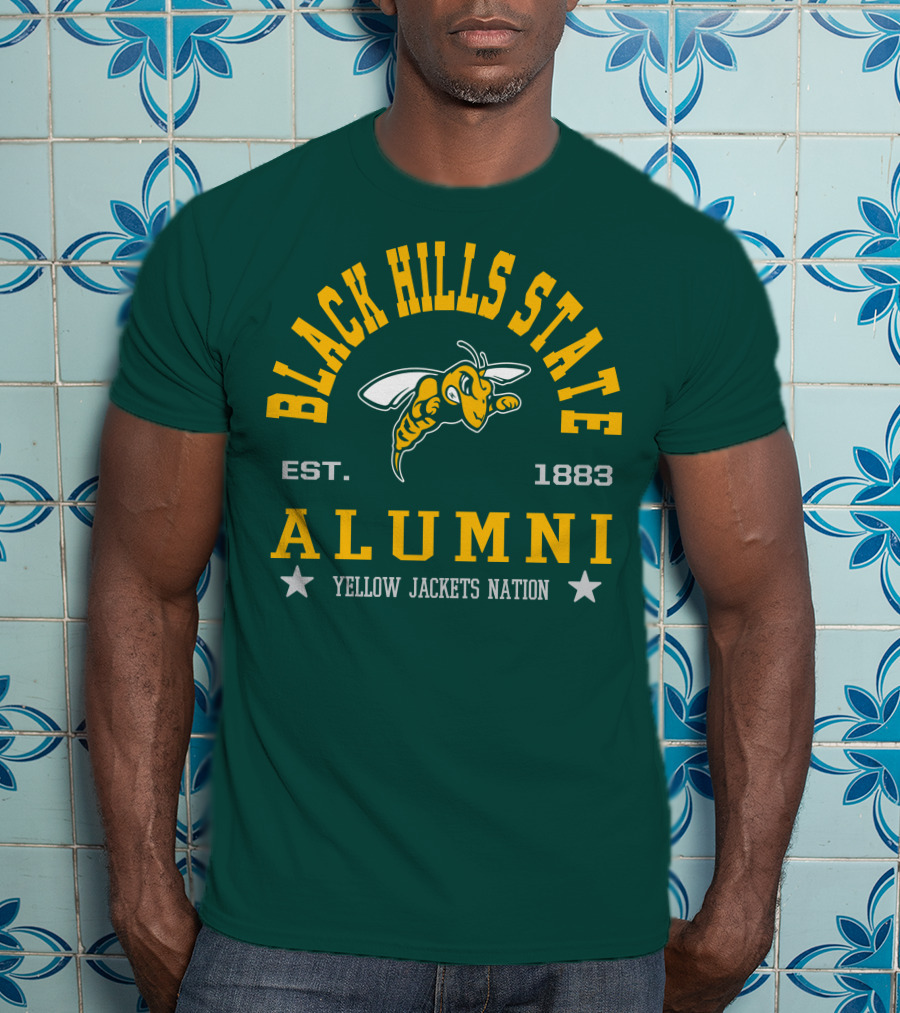 Black Hills State Alumni Yellow Jackets Nation Est. 1883 T-Shirt