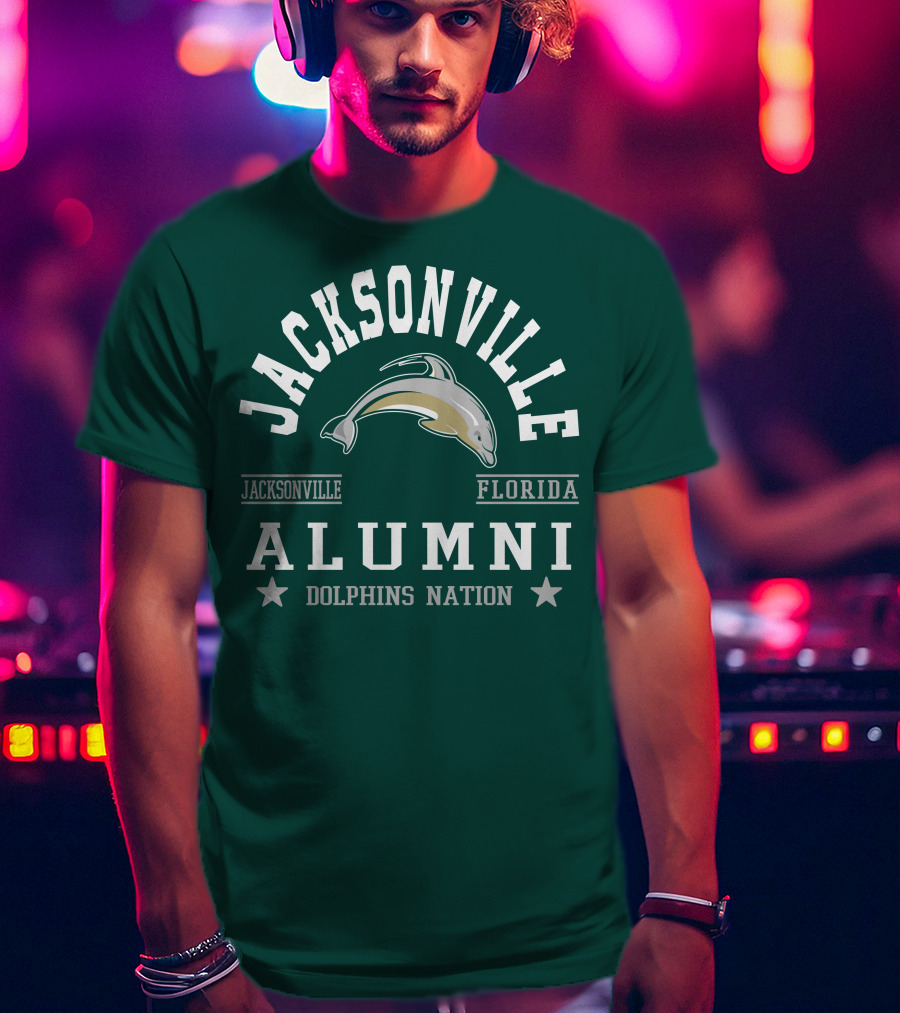 Jacksonville Florida Alumni Dolphins Nation T-Shirt