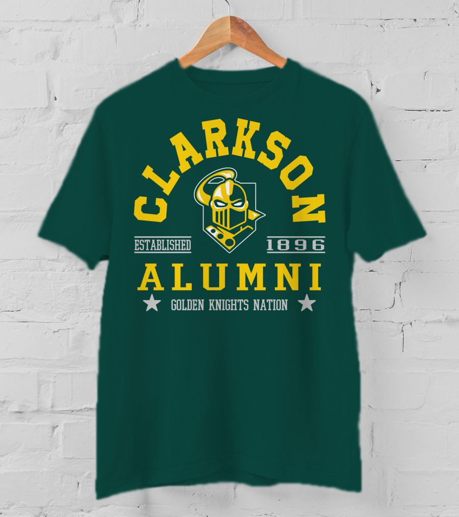 Clarkson Alumni Established 1896 Golden Knights Nation T-Shirt