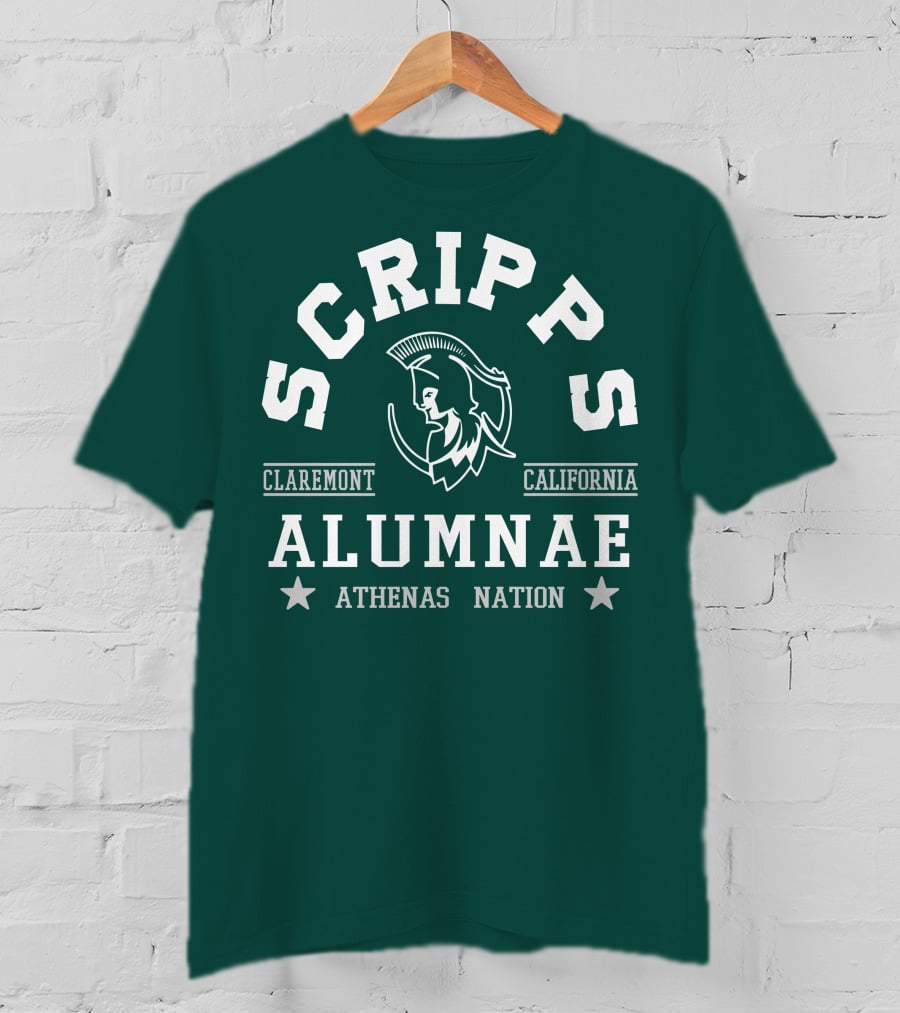 Scripps College Alumnae Claremont California Athenas Nation T-Shirt
