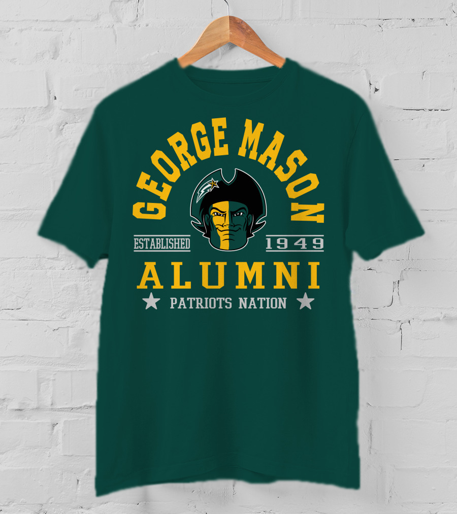 George Mason University Alumni Established 1949 Patriots Nation T-Shirt