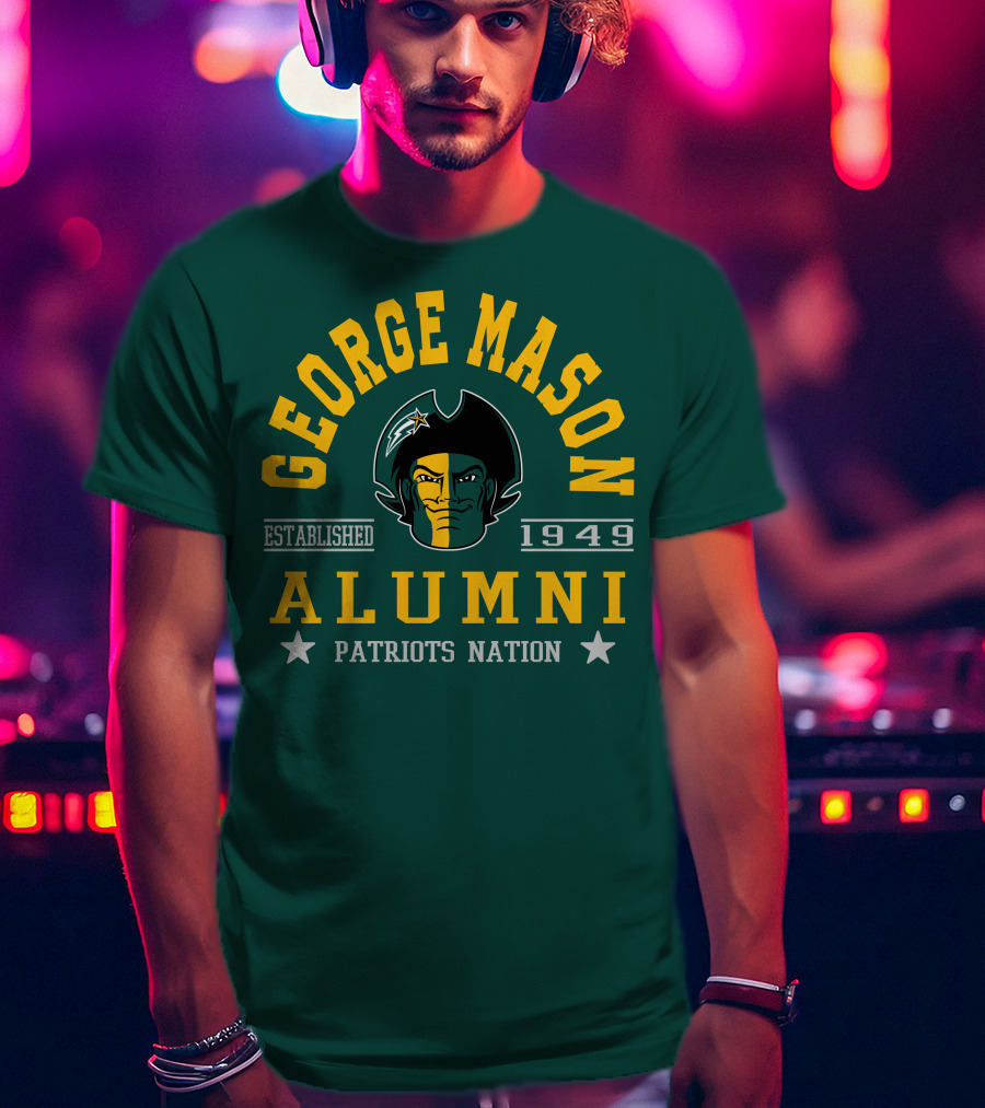 George Mason University Alumni Established 1949 Patriots Nation T-Shirt