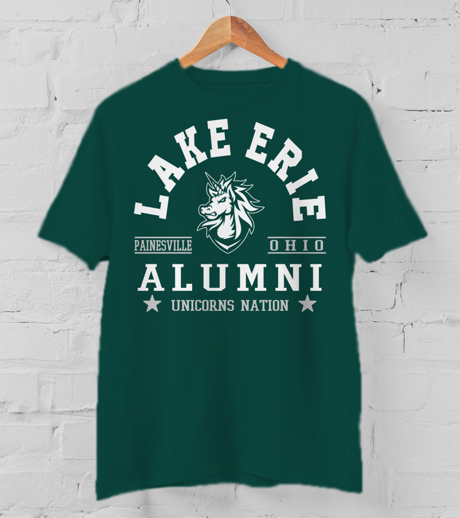 Lake Erie Alumni Painesville Ohio Unicorns Nation T-Shirt