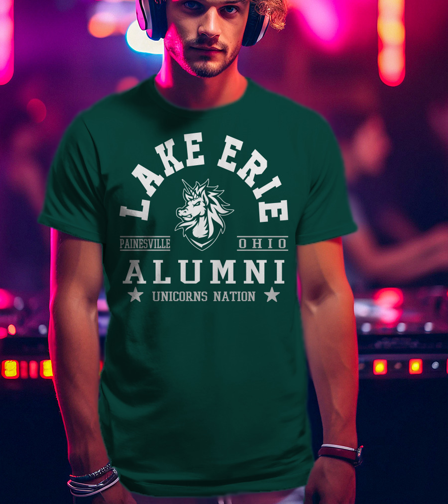 Lake Erie Alumni Painesville Ohio Unicorns Nation T-Shirt