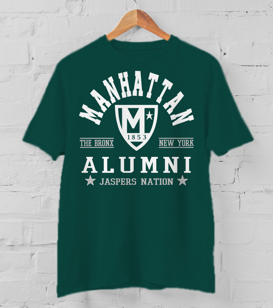 Manhattan 1853 The Bronx New York Alumni Jaspers Nation T-Shirt