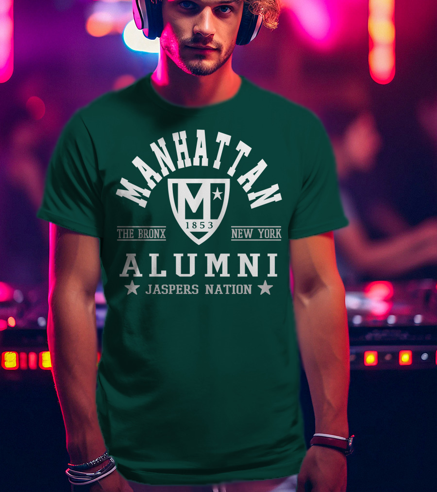 Manhattan 1853 The Bronx New York Alumni Jaspers Nation T-Shirt