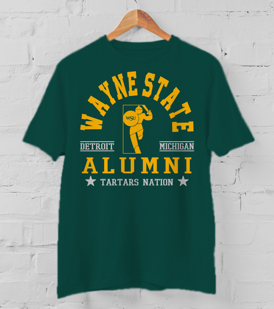 Wayne State Alumni Detroit Michigan Tartars Nation T-Shirt