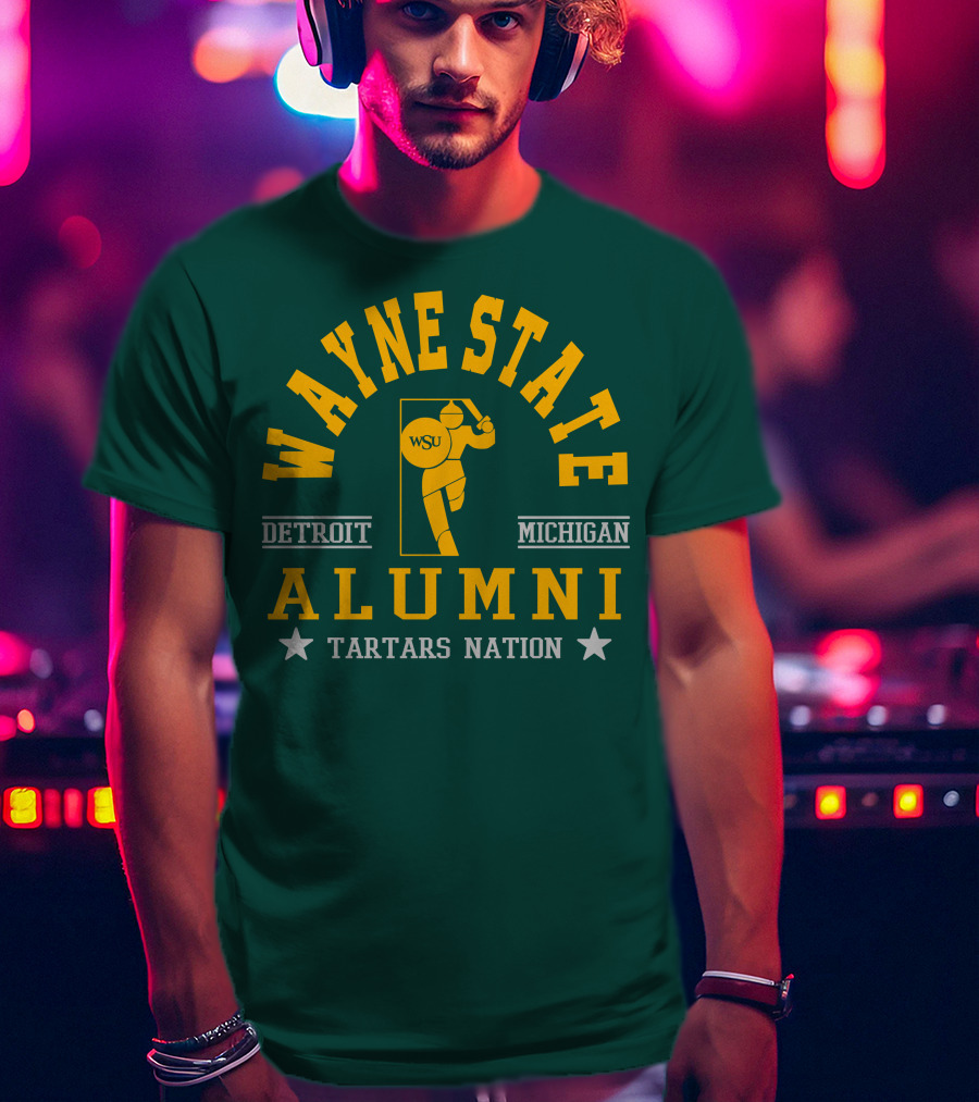 Wayne State Alumni Detroit Michigan Tartars Nation T-Shirt