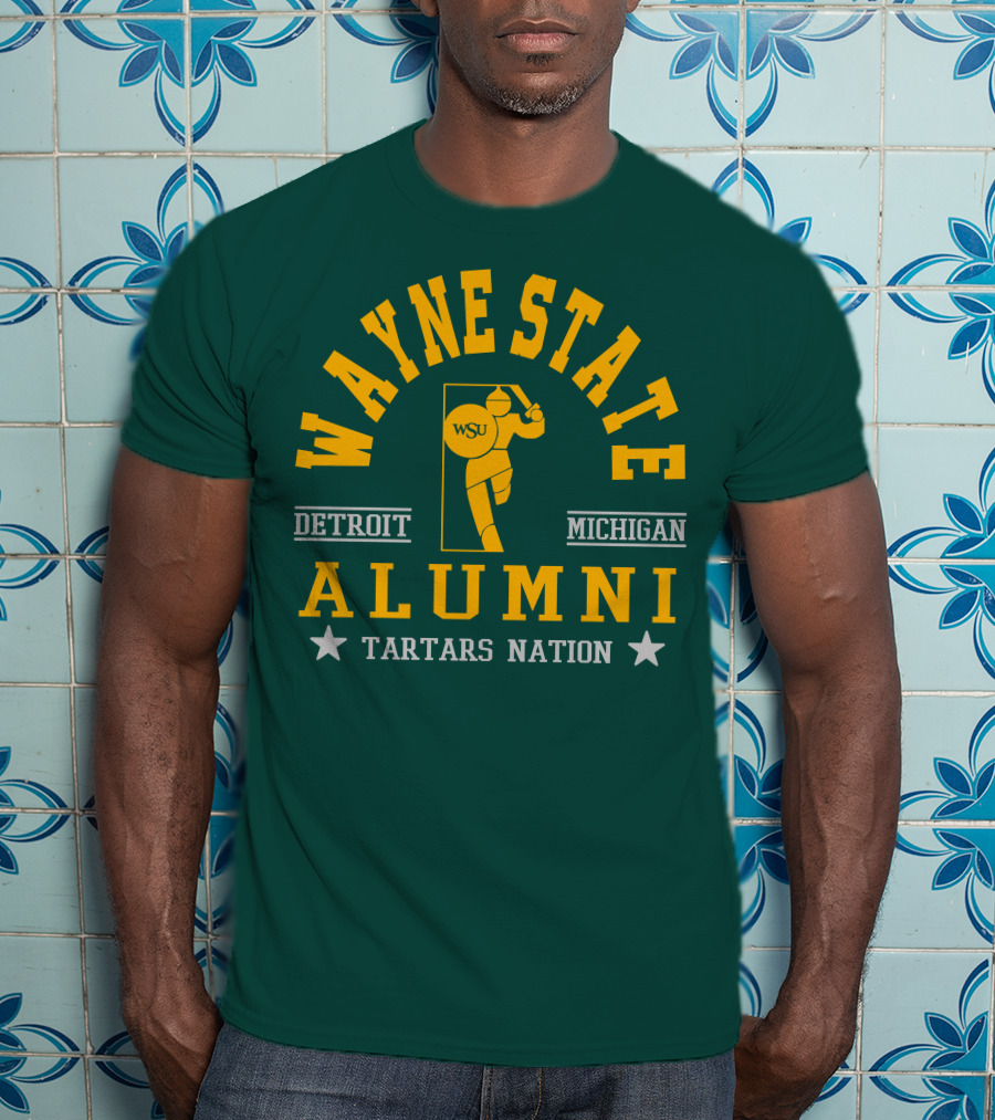 Wayne State Alumni Detroit Michigan Tartars Nation T-Shirt