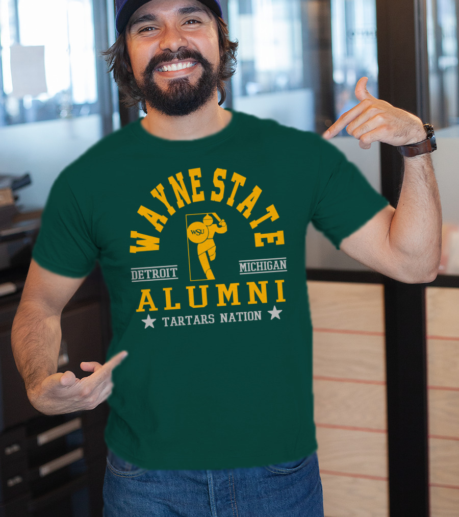 Wayne State Alumni Detroit Michigan Tartars Nation T-Shirt
