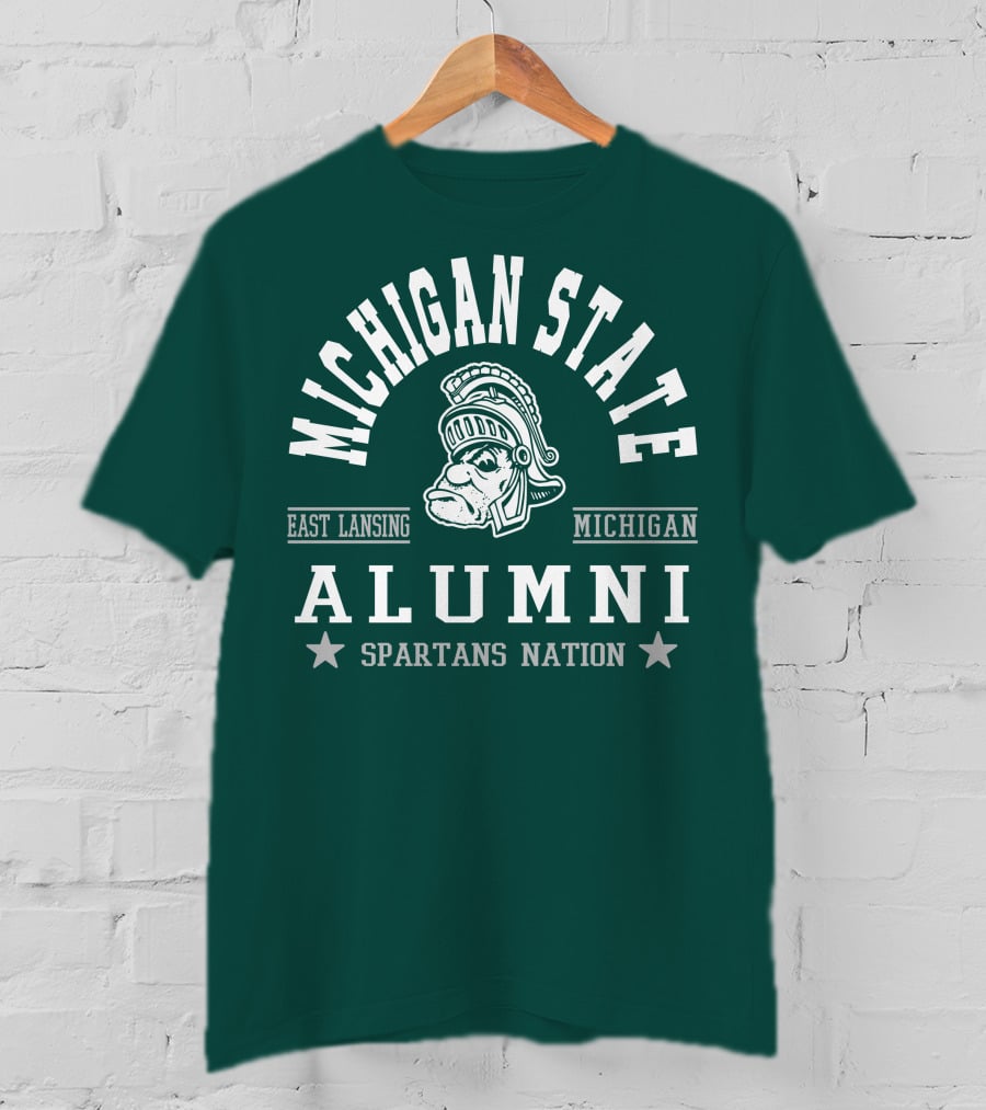 Michigan State University Alumni Spartans Nation East Lansing Michigan T-Shirt